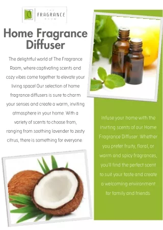 Home Fragrance Diffuser | The Fragrance Room