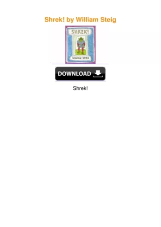 Shrek! by William Steig