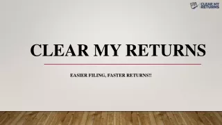 Clear My Returns - gst online filing