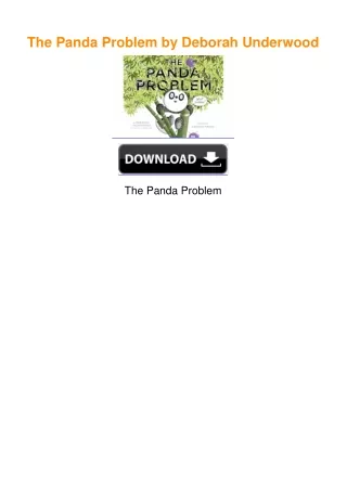 The Panda Problem by Deborah Underwood