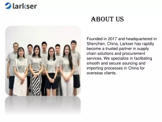 Trusted China Procurement Agent Services by Larkser