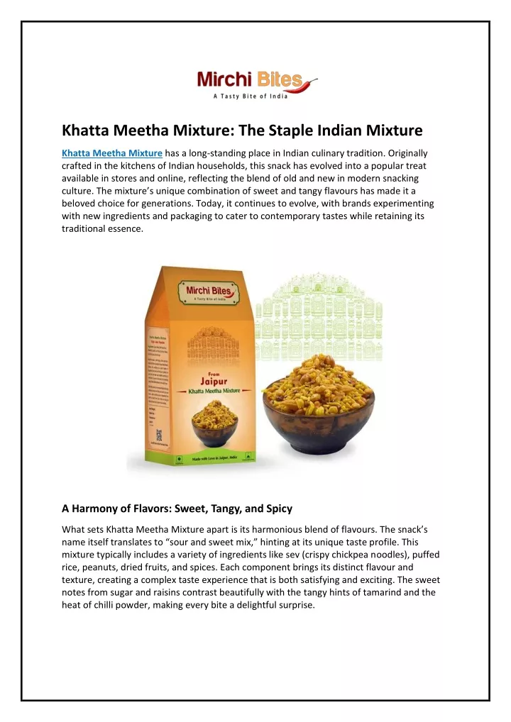 khatta meetha mixture the staple indian mixture