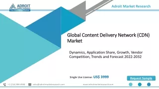 Content Delivery Network (CDN) Market Status Explored in a New Research Report