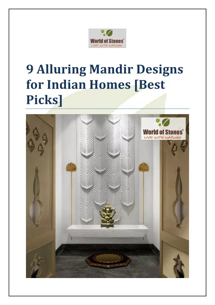 9 alluring mandir designs for indian homes best