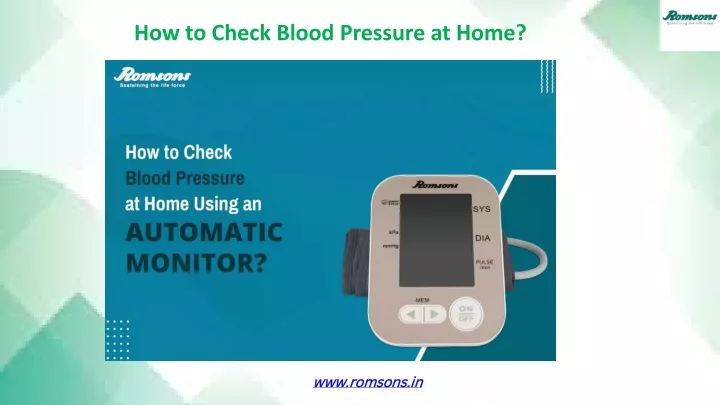 how to check blood pressure at home