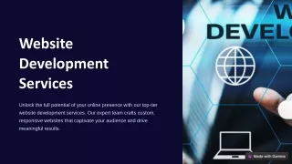 website development services