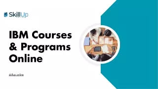 IBM Courses & Programs Online