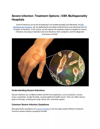 Severe Infection_ Treatment Options _ KBK Multispeciality Hospitals