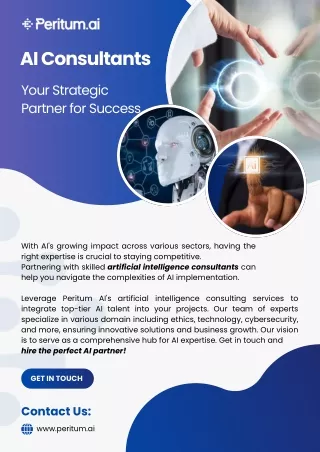 AI Consultants - Your Strategic Partner for Success