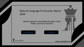 Natural Language Processing Market Size, Share, Trends, Analysis, and Forecast 2