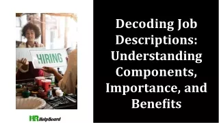 decoding job descriptions understanding