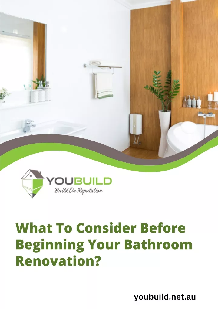 what to consider before beginning your bathroom