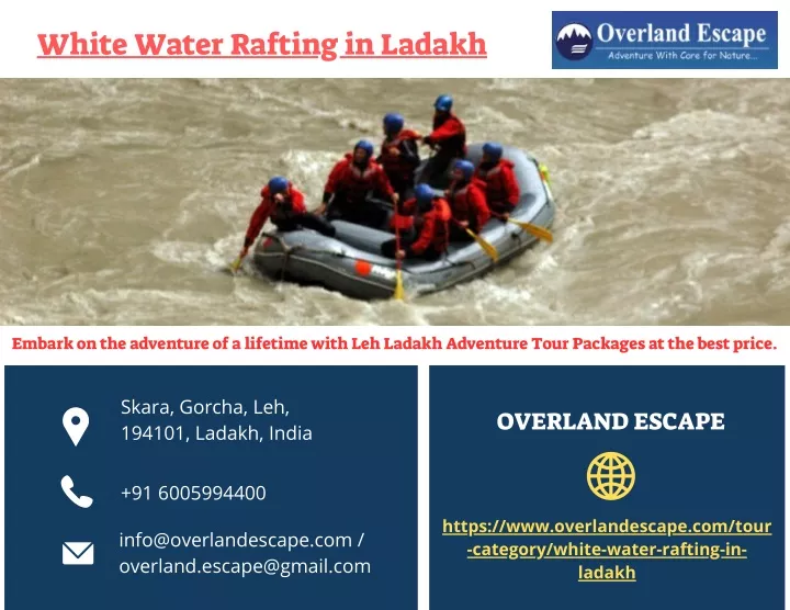 white water rafting in ladakh