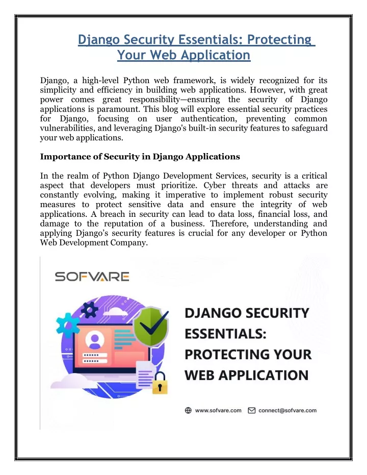 django security essentials protecting your