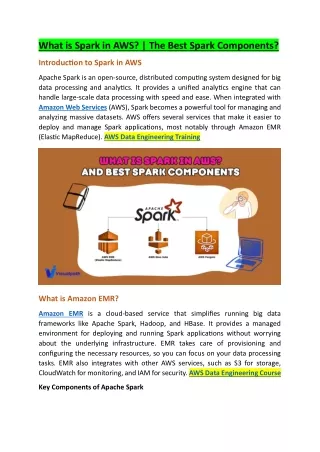 what is spark in aws the best spark components