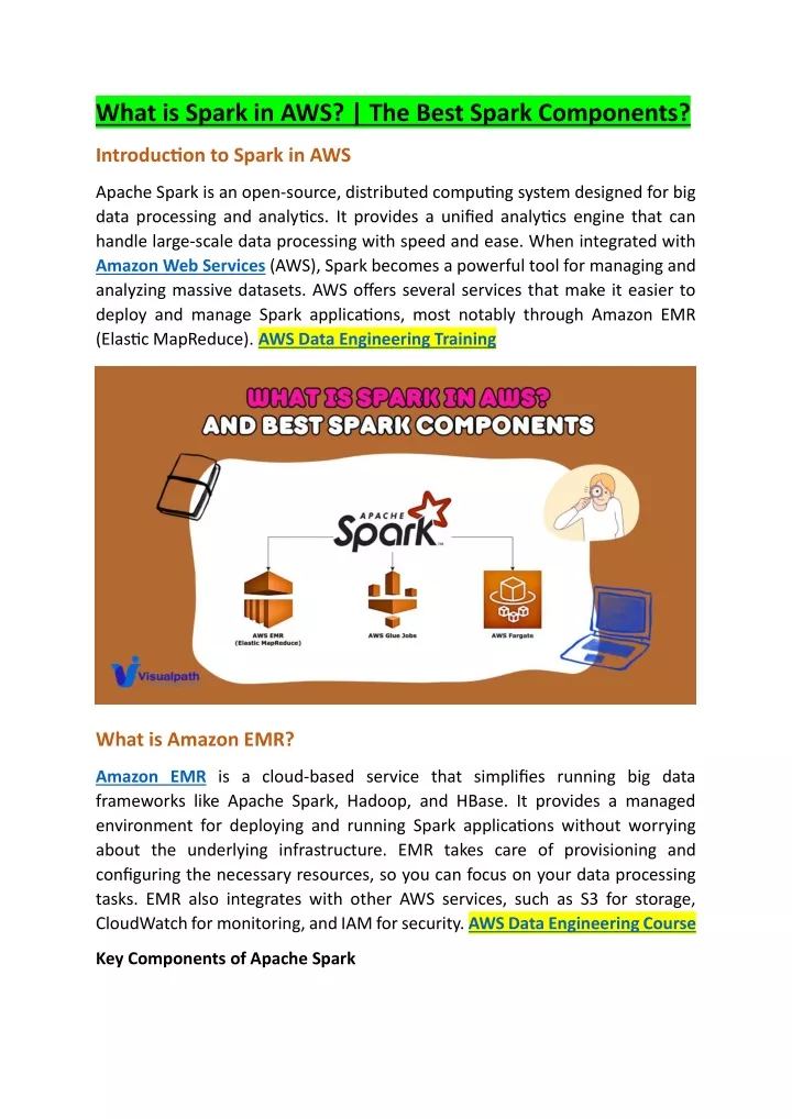 what is spark in aws the best spark components