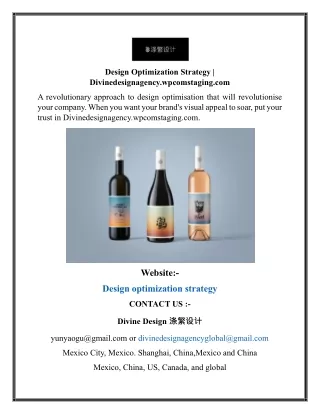 Design Optimization Strategy Divinedesignagency.wpcomstaging