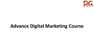 Advance Digital Marketing Cource