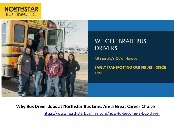 why bus driver jobs at northstar bus lines