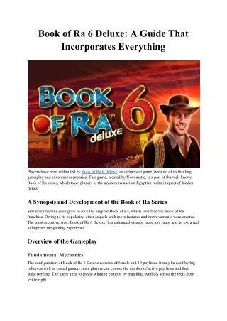 _Book of ra 6 deluxe