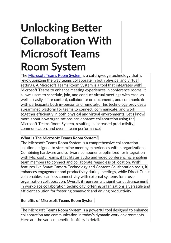 unlocking better collaboration with microsoft