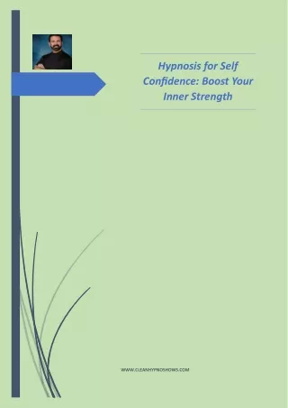 Hypnosis for Self Confidence Boost Your Inner Strength
