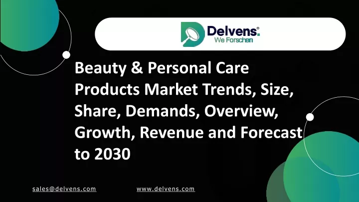 beauty personal care products market trends size