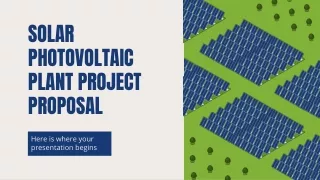 solar photovoltaic plant project proposal