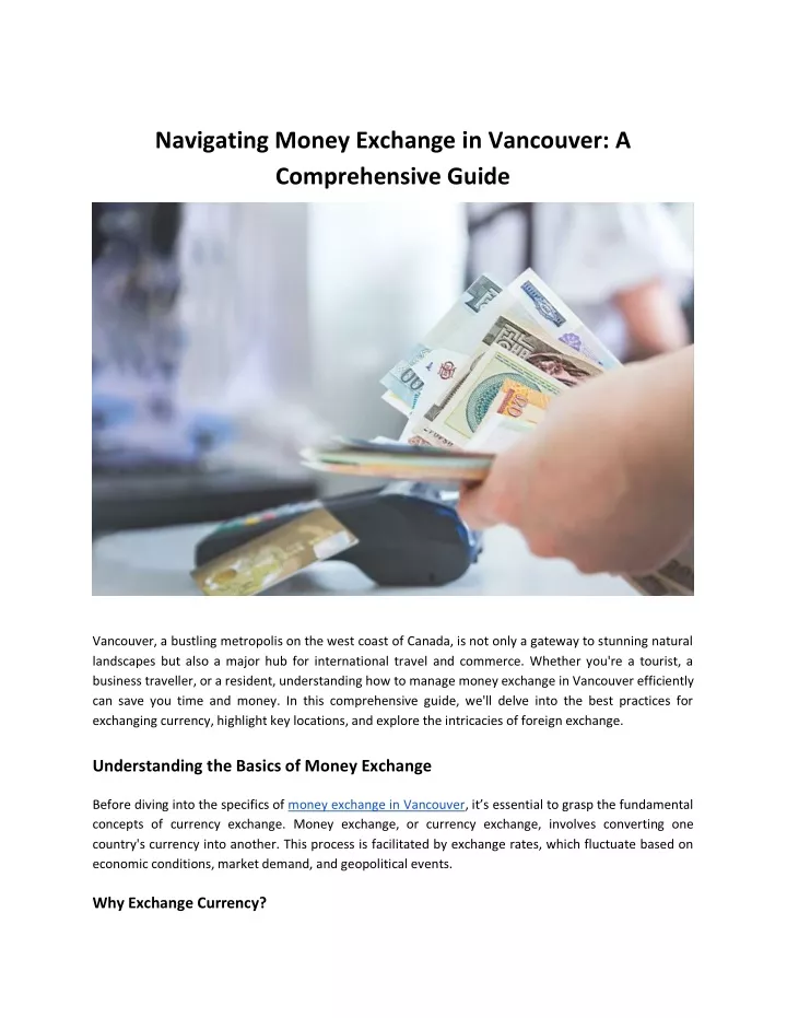 PPT - Navigating Money Exchange in Vancouver: A Comprehensive Guide PowerPoint Presentation - ID 