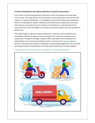customer satisfaction with express delivery