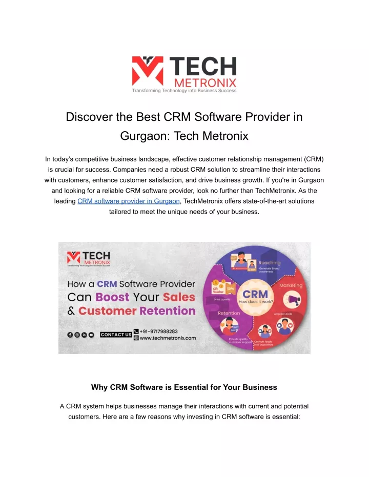 discover the best crm software provider