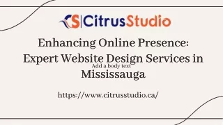 Website Design Service Mississauga