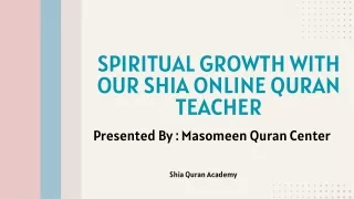 Spiritual growth with shia Online Quran Teacher