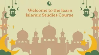 welcome to the learn islamic studies course