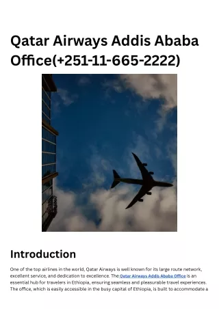Qatar Airways Addis Ababa Office