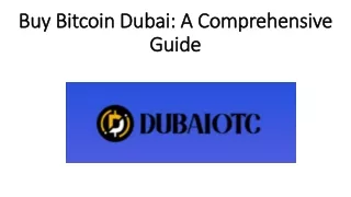 Buy Bitcoin Dubai: A Comprehensive Guide