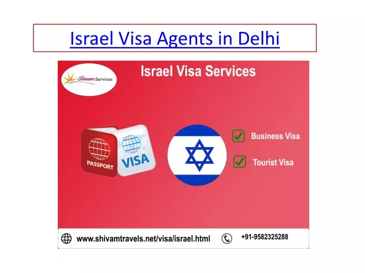 israel visa agents in delhi