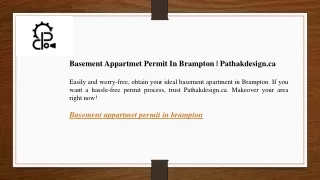 Basement Appartmet Permit In Brampton Pathakdesign.ca