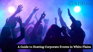 a guide to hosting corporate events in white