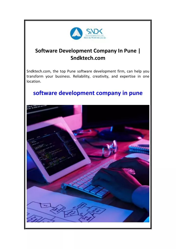 software development company in pune sndktech com