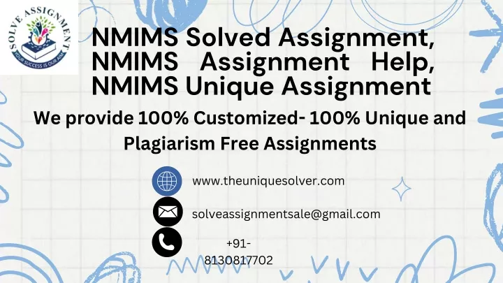 nmims solved assignment nmims assignment help