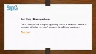 Fast Copy Gurusquad.com