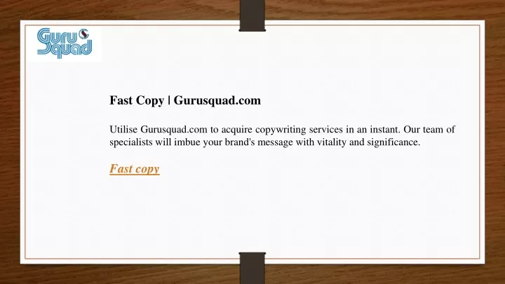 fast copy gurusquad com utilise gurusquad