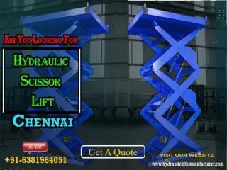 Hydraulic Scissor Lift in Mysore