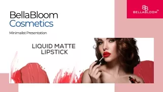 bellabloom cosmetics minimalist presentation