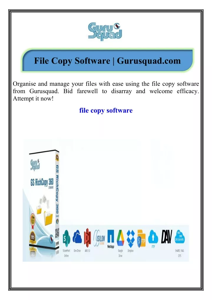 organise and manage your files with ease using