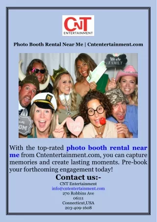 Photo Booth Rental Near Me  Cntentertainment.com