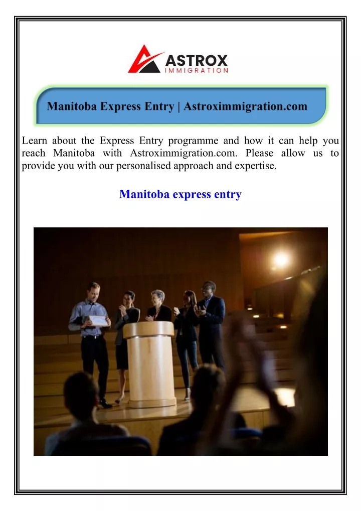 learn about the express entry programme