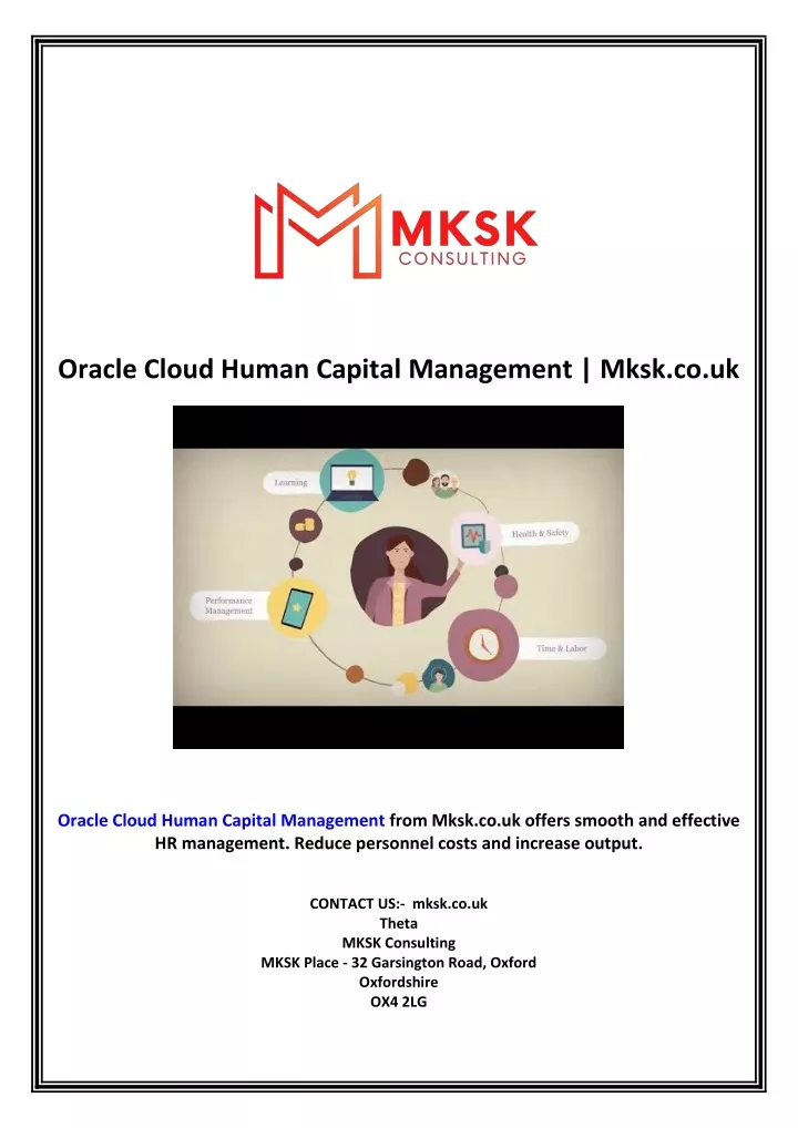 oracle cloud human capital management mksk co uk