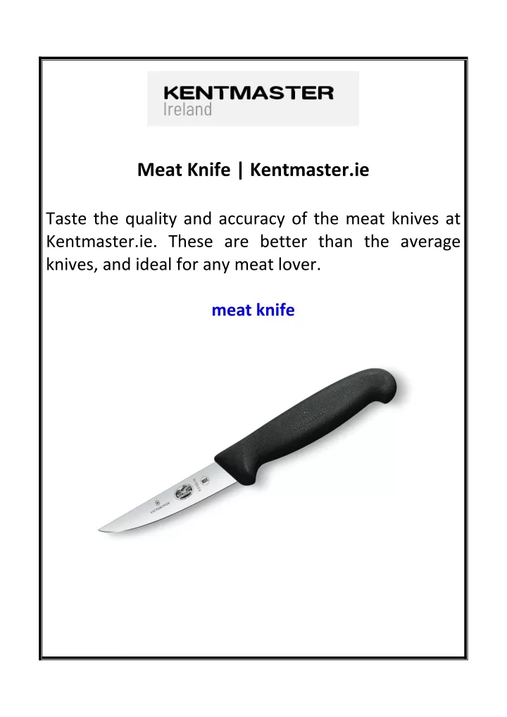 meat knife kentmaster ie